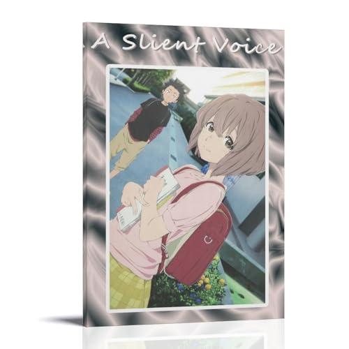 BFQMBKJUQ Poster, Motiv: "A Slient Voice", dekoratives Gemälde, Geschenke, feuchtigkeitsbeständig, lichtbeständig, Kunstgeschenke, wasserdicht, schmutzabweisend, Dekoration für Zuhause, Geschäft, 50 x von BFQMBKJUQ