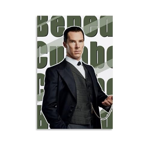 BFQMBKJUQ Poster, Motiv: Benedict Cumberbatch, dekoratives Gemälde, Geschenke, feuchtigkeitsbeständig, lichtbeständig, Kunstgeschenke, wasserdichte Verschmutzung, Heimdekoration, 30 x 45 cm von BFQMBKJUQ