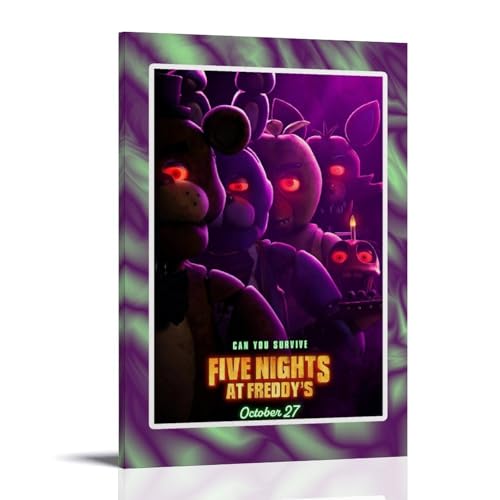 BFQMBKJUQ Poster "Five Nights at Freddy's", dekoratives Gemälde, Geschenke, feuchtigkeitsbeständig, lichtbeständig, Kunstgeschenke, wasserdicht, schmutzabweisend, Dekoration für Zuhause, Geschäft, 50 von BFQMBKJUQ