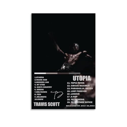 BFQMBKJUQ Utopia Poster auf Leinwand, Wandkunst für Wohnzimmer, Schlafzimmer, Spielzimmer, Büro, Poster, 20 x 30 cm, ungerahmt von BFQMBKJUQ