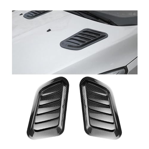 2 Stücke Lufteinlass Schaufel, für Benz GLC Classe X253 SUV 2016 2017 2018 2019 2020 2021 2022 Auto Tuning Luftstrom Ansaugschaufel Hood Air Vent Lufteinlass Dekorative,B von BFRDGE