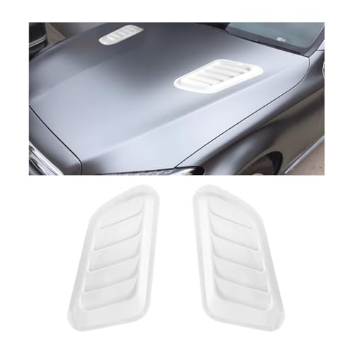 2 Stücke Lufteinlass Schaufel, für Benz GLE EV Coupe 2021 2022 2023 2024 Auto Tuning Luftstrom Ansaugschaufel Hood Air Vent Lufteinlass Dekorative,C von BFRDGE
