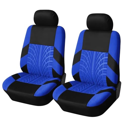 Auto Sitzbezüge, für Dacia Sandero 3/Stepway 3/Dacia Jogger 2021-2024 2025 2 Sitzbezug Auto Vordersitze,Schonbezug Autositz, Atmungsaktiv Verschleißfest Bequem,D Blue von BFRDGE