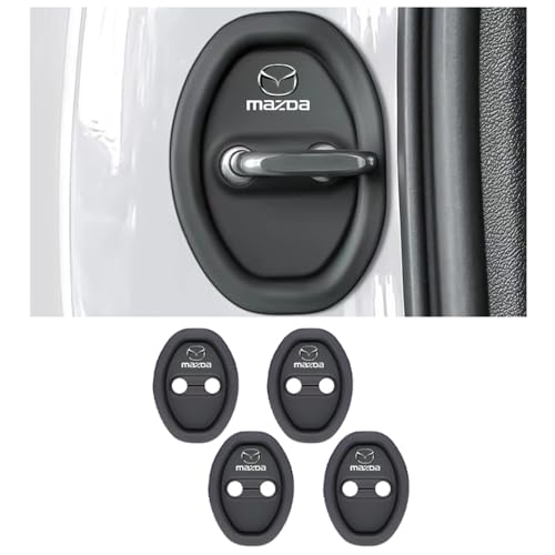 BFRDGE 4 Stück Autotürschlossabdeckung, für Mazda CX-5 2017-2022 2023 2024 Auto Türschloss Abdeckung Türschlossabdeckung Schutzkappe von BFRDGE