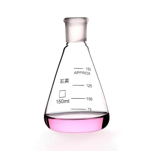 Erlenmeyerkolben aus Quarzglas mit Stopfen (150 ml) von BFRDYUEOI