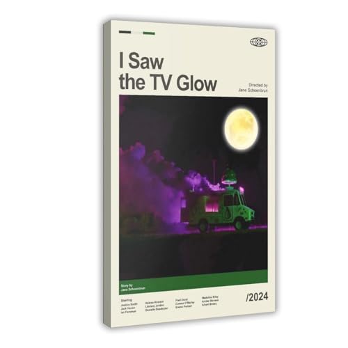 BFTIUTG Filmposter mit Aufschrift "I Saw The TV Glowing" – Filmposter, Schlafzimmer, Dekoration, Landschaft, Büro, Raumdekoration, Geschenk, 50 x 75 cm von BFTIUTG