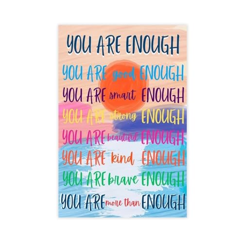 BFTIUTG Inspirierende Zitate Kunstposter für Kinderzimmer, Leinwandposter, Wandkunst, Dekordruck, Bild Gemälde für Wohnzimmer, Schlafzimmer, Dekoration, 20 x 30 cm von BFTIUTG
