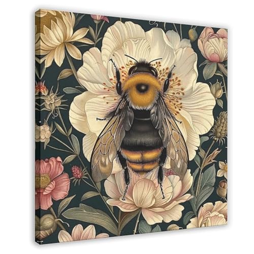 BFTIUTG Kunstdruck auf Leinwand, Retro-Hummel, Wandkunst, Dekordruck, Bild für Wohnzimmer, Schlafzimmer, Dekoration, 70 x 70 cm BFTIUTG Kunstdruck auf Leinwand, Retro-Hummel, Wandkunst, Dekordruck, Bild für Wohnzimmer, Schlafzimmer, Dekoration, 70 x 70 cm von BFTIUTG