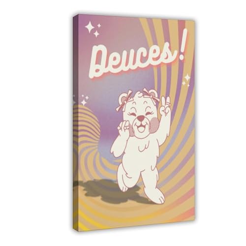 BFTIUTG Minimalistisches Retro-Friedenszeichen, Bär, Leinwand-Poster, Wandkunst, Dekordruck, Bild, Gemälde für Wohnzimmer, Schlafzimmer, Dekoration, 50 x 75 cm BFTIUTG Minimalistisches Retro-Friedenszeichen, Bär, Leinwand-Poster, Wandkunst, Dekordruck, Bild, Gemälde für Wohnzimmer, Schlafzimmer, Dekoration, 50 x 75 cm von BFTIUTG