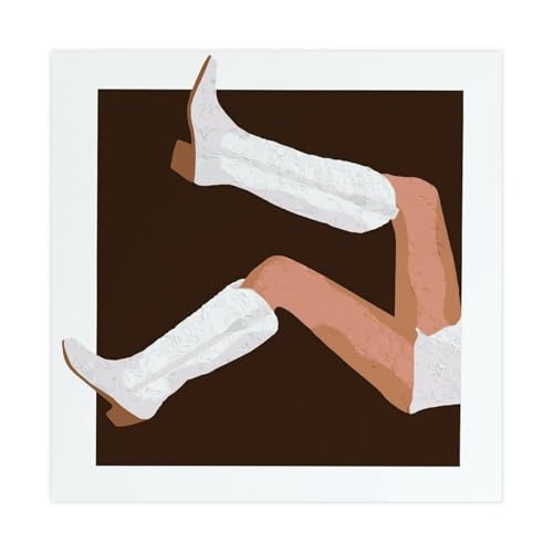 BFTIUTG Poster, Motiv: Western-Cowgirl-Stiefel, Leinwandposter, Wandkunst, Dekordruck, Bild Gemälde für Wohnzimmer, Schlafzimmer, Dekoration, 30 x 30 cm BFTIUTG Poster, Motiv: Western-Cowgirl-Stiefel, Leinwandposter, Wandkunst, Dekordruck, Bild Gemälde für Wohnzimmer, Schlafzimmer, Dekoration, 30 x 30 cm von BFTIUTG