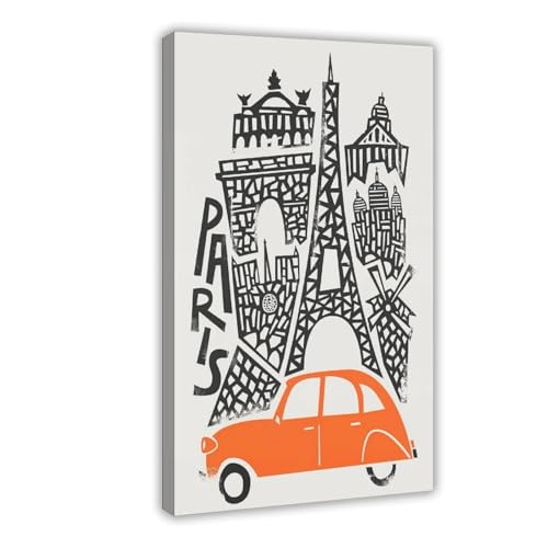 BFTIUTG Poster auf Leinwand, Retro-Stil, Motiv: Paris, Stadt, Aquarell, Reisen, Schlafzimmer, Dekoration, Landschaft, Büro, Raumdekoration, Geschenk, 20 x 30 cm BFTIUTG Poster auf Leinwand, Retro-Stil, Motiv: Paris, Stadt, Aquarell, Reisen, Schlafzimmer, Dekoration, Landschaft, Büro, Raumdekoration, Geschenk, 20 x 30 cm von BFTIUTG