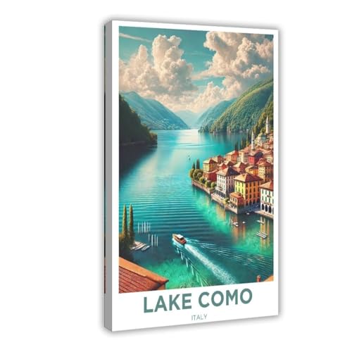 BFTIUTG Reiseposter auf Leinwand am Comer See, Schlafzimmer, Dekoration, Landschaft, Büro, Raumdekoration, Geschenk, 40 x 60 cm BFTIUTG Reiseposter auf Leinwand am Comer See, Schlafzimmer, Dekoration, Landschaft, Büro, Raumdekoration, Geschenk, 40 x 60 cm von BFTIUTG