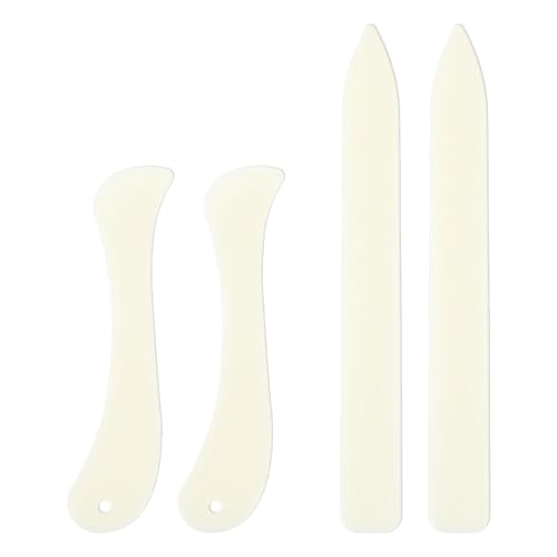 4 Stk Falzbein für Papier,Kunststoff Falzbrett Bone für Folder Schneide,Binding Book Falz,Falzmaschinen Falzstift kit Knochen für Origami Buchbinderei,Handwerk Werkzeug für Falten,Rillen,Falzen von BFUZXY