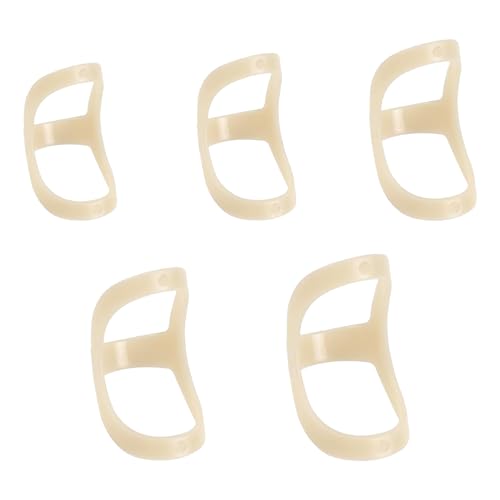 5 Stück Fingerschiene Set,Kunststoff Fingerschutz für Mallet-Fingerschiene,Arthritis und Fingergelenkschutz,Wasserdicht,Ovale Fingerschienen in den Größen 6,7,8,9,10,Fingerstütze für Schlegelfinger von BFUZXY