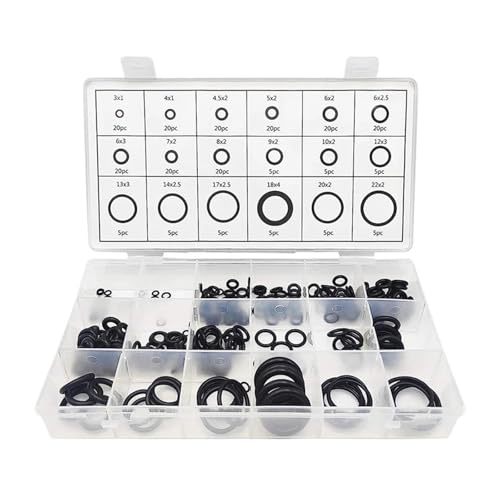 225-800-teiliges Dichtungsset aus Nitrilkautschuk, O-Ringe in verschiedenen Größen, Reparaturset, ölbeständige Dichtung, Kombinationsscheiben-Set(770pcs) von BFXXF