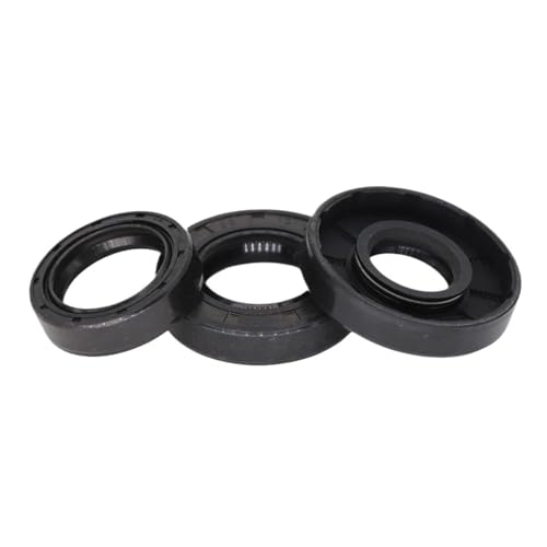 TC TG4 20/21/22mm ID Schwarz Nitril Gummi NBR Rillen Lip Frühling Dichtung Ring Radial Welle Skelett Öl Dichtung(8Pieces 20x52x8) von BFXXF