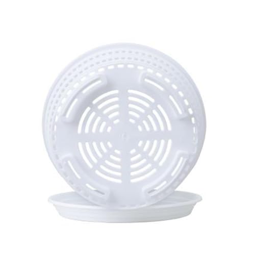 10 transparente Kunststoff-Pflanzen-Untersetzer, 25 cm Tropfschalen, transparente Garten-Untersetzer, Wiederverwendbare Blumentopfschalen für Garten, Haushalt, Innen- und Außenbereich von BFYDOAA