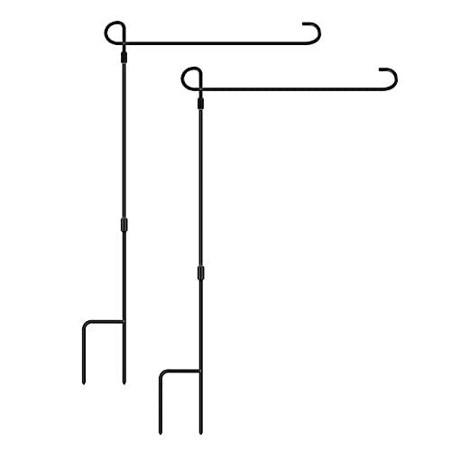 BFYDOAA Gartenflaggenständer, Metall-Fahnenhalter, Banner, Fahnenstange, Eisen, Hof, Gartenflaggen, Stange, Flaggen, Halter für Outdoor, Garten, Rasen, Dekoration von BFYDOAA