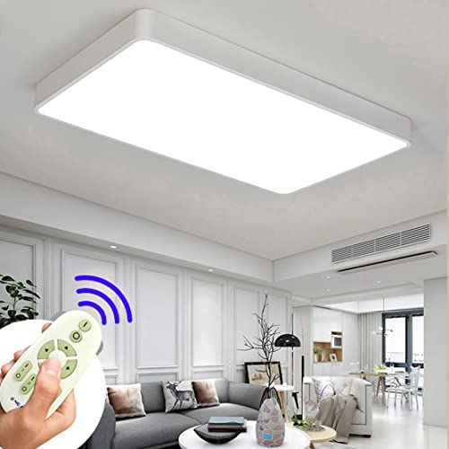 BFYLIN 72W LED Deckenleuchte Ultra dünn Dimmbar Deckenlampe Wohnzimmer Lampe Modern Deckenleuchten Kueche Badezimmer Flur Schlafzimmer (Weiß 72W) von BFYLIN