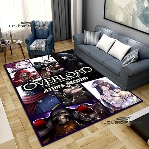 BGAFAG Anime Overlord Teppiche Für Wohnzimmer, 3D-Druck, Schlafzimmer, Großflächige Teppiche, Weiche Teppiche Für Zuhause, Kinderzimmer, E2565, 120 X 180 cm von BGAFAG