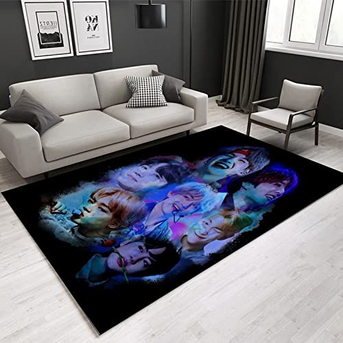 BGAFAG Army Kpop Fans Teppich Fußmatte Badezimmerbereich Teppich Lovers E10146 50X70Cm von BGAFAG