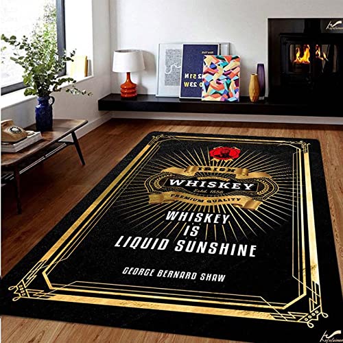 BGAFAG Benutzerdefinierter Whisky-Teppich Für Wohnzimmer, Badezimmer-Fußmatte, Lernmatte, Kinderspielmatte D1811 120X180Cm von BGAFAG