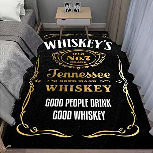 BGAFAG Benutzerdefinierter Whisky-Teppich Für Wohnzimmer, Badezimmer-Fußmatte, Lernmatte, Kinderspielmatte D4471 80X120Cm von BGAFAG