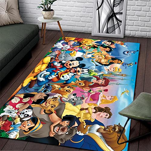 BGAFAG Cartoon Jungen Mädchen College Collage Form Fußmatte Runder Teppich Für Home Hotel Wohnzimmer rutschfest E8081 120X160Cm von BGAFAG
