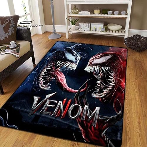 BGAFAG Horror Venom Teppiche Für Zuhause Wohnzimmer Schlafzimmer Eingang Großflächige Teppiche Weich Mode Dekoration Flauschig E2297 40X60Cm von BGAFAG