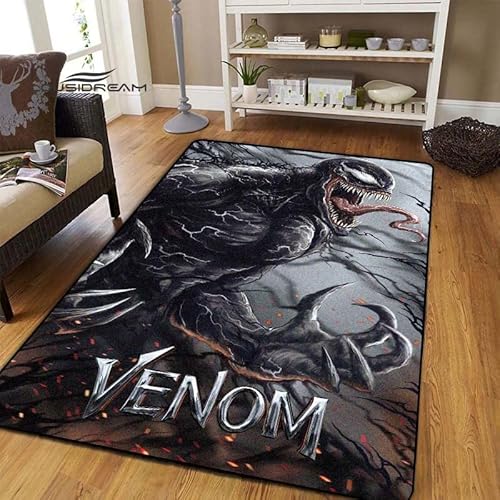 BGAFAG Horror Venom Teppiche Für Zuhause Wohnzimmer Schlafzimmer Eingang Großflächige Teppiche Weich Mode Dekoration Flauschig E5595 90X150Cm von BGAFAG