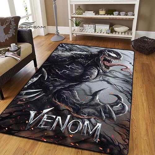 BGAFAG Horror Venom Teppiche Für Zuhause Wohnzimmer Schlafzimmer Eingang Großflächige Teppiche Weich Mode Dekoration Flauschig E5597 120X160Cm von BGAFAG
