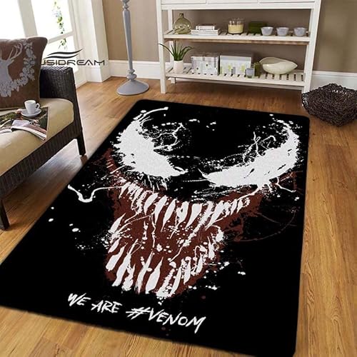 BGAFAG Horror Venom Teppiche Für Zuhause Wohnzimmer Schlafzimmer Eingang Großflächige Teppiche Weich Mode Dekoration Flauschig E9612 120X180Cm von BGAFAG