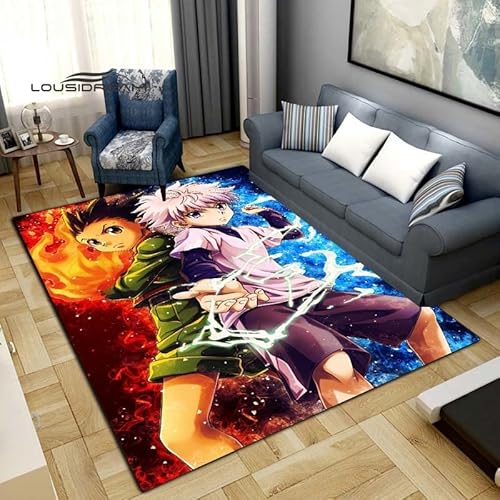 BGAFAG Hunter Anime Teppiche Für Zuhause Cartoon 3D Gedruckte Bodenmatte Für Wohnzimmer Schlafzimmer Großflächige Teppiche E10010 40X60Cm von BGAFAG