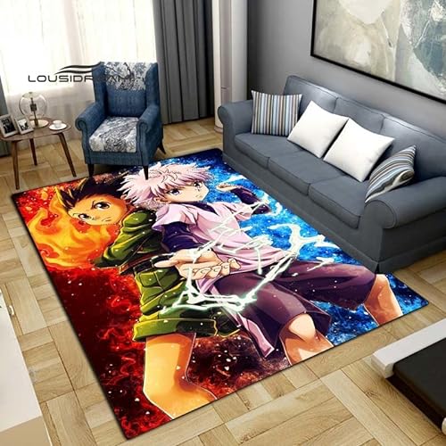 BGAFAG Hunter Anime Teppiche Für Zuhause Cartoon 3D Gedruckte Bodenmatte Für Wohnzimmer Schlafzimmer Großflächige Teppiche E10015 100X160Cm von BGAFAG