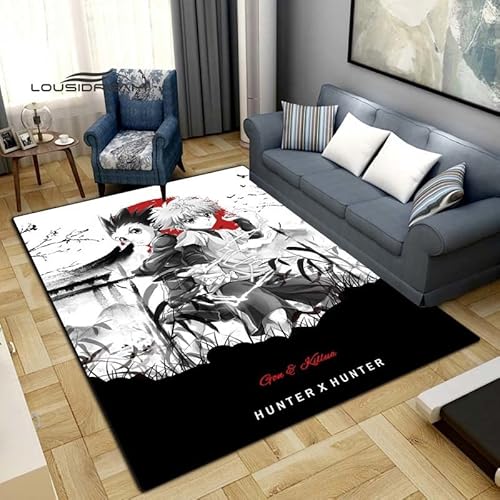 BGAFAG Hunter Anime Teppiche Für Zuhause Cartoon 3D Gedruckte Bodenmatte Für Wohnzimmer Schlafzimmer Großflächige Teppiche E7893 120X180Cm von BGAFAG