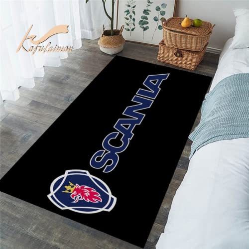 BGAFAG Scania Trucks Teppich Für Wohnzimmer Weiche Bodenmatte Anti-Rutsch Schlafzimmer Fußmatte Badezimmer Teppiche D8887 40X60Cm von BGAFAG