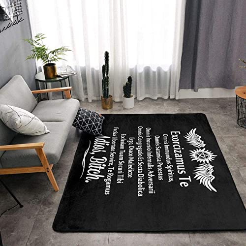 BGAFAG Superweicher Teppich Für Wohnzimmerdekoration Supernatural Bye Bitch Superweiche Fußmatte Für Küchenbodendekoration D9013 40X60Cm von BGAFAG