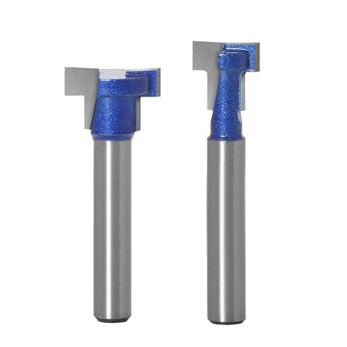 1/2PCS T-förmigen Schloss Loch Cutter 6/6,35mm Griff Legierung Schraube Loch Fräser Computer gravur Maschine Stoßen Werkzeug(6x11.11mm) von BGAZA