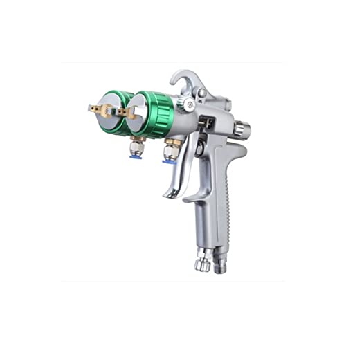 1,3 Mm Nano-Chrom-Doppeldüsen-Spritzpistole Doppelkopf-Druckzufuhr-Farbspritzen von BGAZA