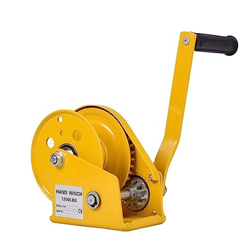 1200LBS Selbstsichernde Handwinde Edelstahl Bootswinde LKW automatische manuelle Hebemaschine(Cordless) von BGAZA