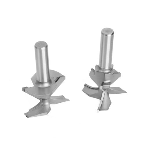 1PC 1/4 Griff 1/2 Griff Arc Integrierte Messer 2 Kanten, 3 Kanten Mit Nähten Holzbearbeitung Fräser Schneiden Werkzeug(12.7mm 2 Blades R18) von BGAZA