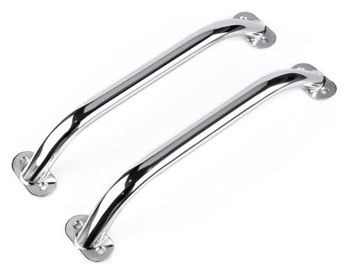 2PCS 12 "Edelstahl Boot Griffe Oval Handlauf Poliert Haltegriff Edelstahl Boot Handlauf for Marine Yacht RV von BGAZA