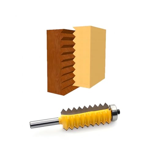 8mm Griff Multi-zahn Zapfen Cutter Holzbearbeitung Linie Cutter Schlitzen Cutter Holz Fräser Spleißen Cutter Wellenförmige Mult(M tooth 8X24X40mm) von BGAZA