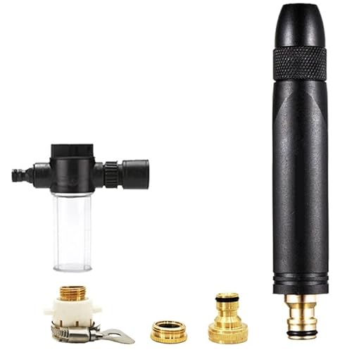 Autowäsche Hochdruckwasserpistole Gartenschlauch Sprinkler Metallschaum Werfen Autowaschwerkzeug Hochdruckreiniger Gartensprüher(Combination packages) von BGAZA