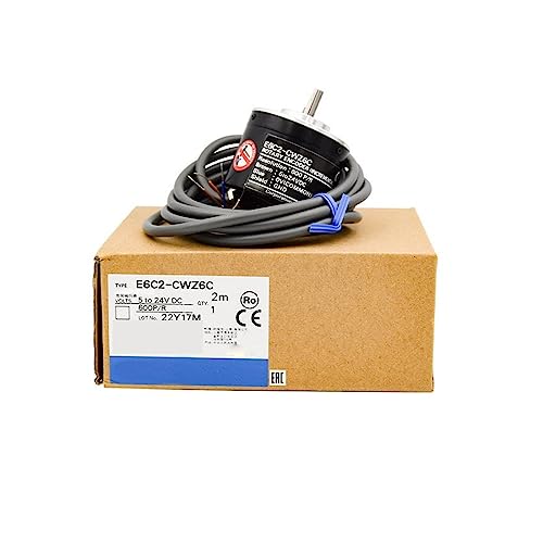 E6C2-CWZ5GH-10PR 20 30 40 50 60 100 360 500 1024 1200 2500 3600 5000P/R Encoder Fotoelektrischer Dreh-Inkrementalgeber Optisch(50PR) von BGAZA