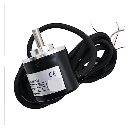 ES38 6 mm Vollwelle NPN AB 2 Phasen 8–24 V Inkremental-Drehgeber 100 200 360 400 500 600 1000 PPR(100ppr) von BGAZA