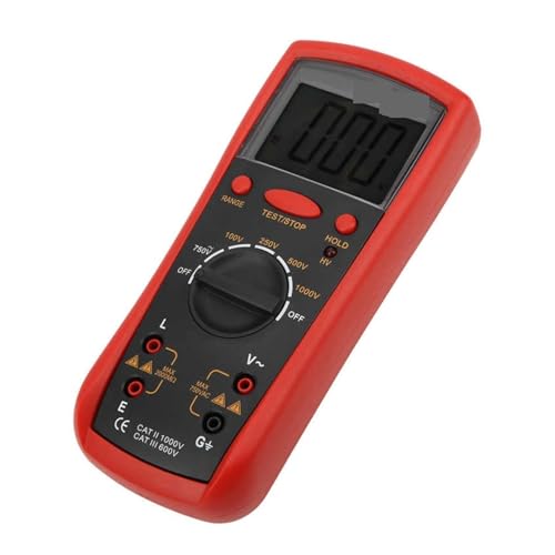 Isolationswiderstandsmessgerät Digitales Megohmmeter mit LCD-Display Ohmmeter Isolationstester von BGAZA