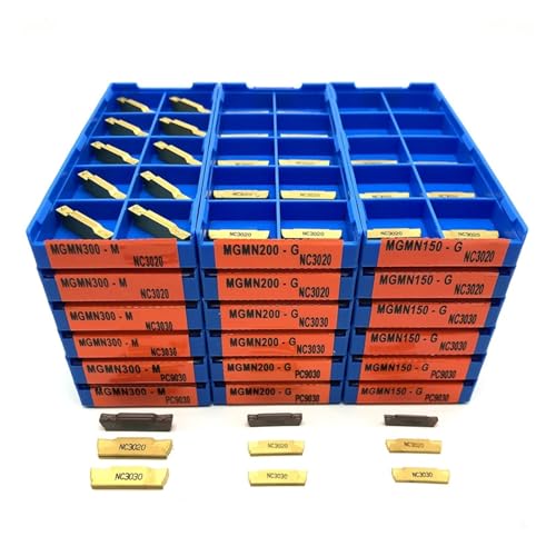 MGMN150 MGMN200 MGMN300 MGMN400 MGMN500 Nuteneinsatz Drehmaschine Werkzeug CNC for externen Werkzeughalter MGEHR Schneidwerkzeug(MGMN300,12PCS_NC3030) von BGAZA