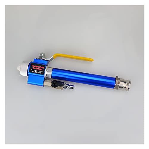 Pneumatische Spritzpistole Zementmörtel wasserdichte Und Feuerfeste Farbspritzpistole Real Stone Paint(Blue,Straight Gun) von BGAZA