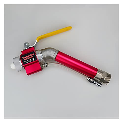 Pneumatische Spritzpistole Zementmörtel wasserdichte Und Feuerfeste Farbspritzpistole Real Stone Paint(Rood,Curved Gun) von BGAZA